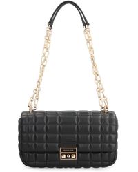 Michael Kors - Gepolsterte leder-schultertasche mit kettenriemen - Lyst