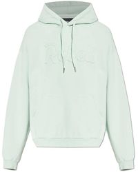 DSquared² - Hoodies & Sweatvesten ,Groen ,Katoen Rebels Relax Fit Hoodie - Lyst