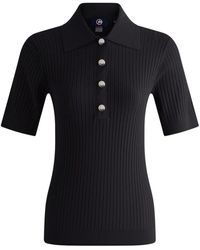 Fusalp - Truien & Vesten ,Zwart ,Vera Poloshirt Met Korte Mouwen - Lyst