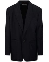 Saint Laurent - Jassen ,Grijs ,Blazers - Lyst