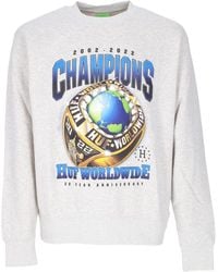 Huf - Hoodies & Sweatvesten ,Wit ,Katoen Kampioenen Crewneck Sweatshirt - Lyst