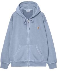 Carhartt - Hoodies & Sweatvesten ,Blauw ,Katoen Nelson Hooded Jacket - Lyst
