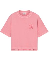 Closed - Tops ,Rood ,Katoen Relaxed T-Shirt - Lyst