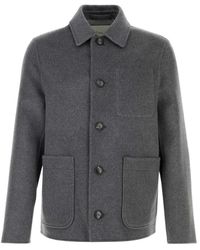 Ami Paris - Jassen ,Grijs ,Wol Wolmix Blazer - Lyst