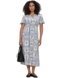 Object - Objvima S/S Midi Jurk - Lyst