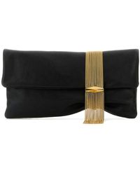 Jimmy Choo - Schwarze Leder Clutch Tasche - Lyst