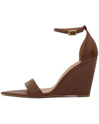 Kazar - Schoenen ,Bruin ,Leer Bruine Leren Sandalen Met Plateauzool - Lyst