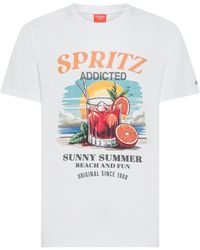 Sun 68 - Bedruikt Strand T-Shirt - Lyst