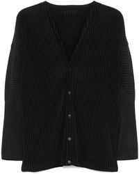 Issey Miyake - Gefaltete Basic Jacke - Lyst