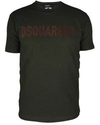 DSquared² - Tops ,Groen ,Katoen Cool T-Shirt - Lyst
