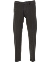 Re-hash - Chinos Broek Grijs Slim Fit - Lyst