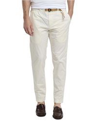 White Sand - Pantalone in cotone con vita elastica - Lyst