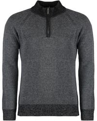 Moorer - Woll-Kaschmir-Pullover Mit Rippenstrickkanten - Lyst