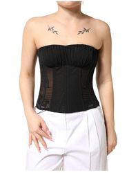 Dolce & Gabbana - Strapless Bustier Top - Lyst