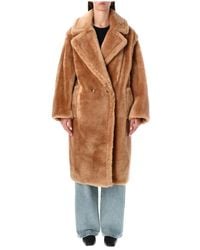 Stand Studio - Sta Studio Coats Beige - Lyst