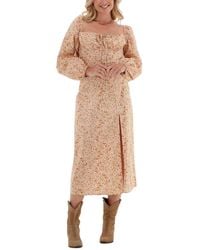 NA-KD - Baumwoll Midi Kleid Cups Detail - Lyst