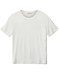 Sofie Schnoor - Tops ,Wit ,Spandex Witte T-Shirt Met Korte Mouwen - Lyst