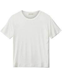 Sofie Schnoor - Tops ,Wit ,Spandex Witte T-Shirt Met Korte Mouwen - Lyst