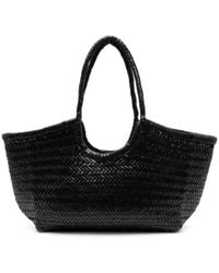 Dragon Diffusion - Leren Tote Tas Met Gevlochten Ontwerp - Lyst
