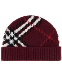 Burberry - Mh Core Check Beanie - Lyst