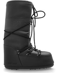 Moon Boot - Schoenen ,Zwart ,Sneeuwlaarzen Icoon Rubber - Lyst