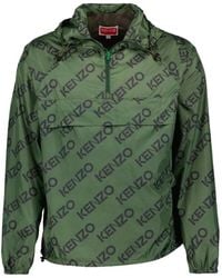 KENZO - Giacca monogram windbreaker - Lyst