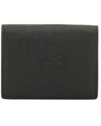 Y-3 - Accessoires ,Zwart ,Leer Kaarthouder - Lyst