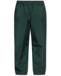 Lacoste - Broeken ,Groen ,Polyester Broek Met Logo - Lyst