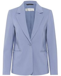 Inwear - Jassen ,Blauw ,Katoen Zella Iw Classic Short Blazer - Lyst