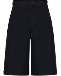 Comme des Garçons - Korte Broeken ,Blauw ,Shorts Met Wijde Pijpen - Lyst