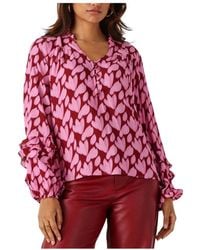 Ydence - Overhemden ,Veelkleurig ,Wol Roze Ellie Blouse Voor Stijlvol Comfort - Lyst