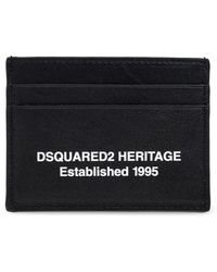DSquared² - Accessoires ,Zwart ,Leer Wallets & Cardholders - Lyst