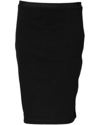 Gianfranco Ferré - Zwart Pencil Cut Knielengte Rok - Lyst