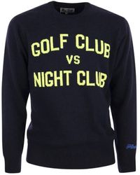 Mc2 Saint Barth - Golf vsight club pullover aus wolle und kaschmir-mix - Lyst