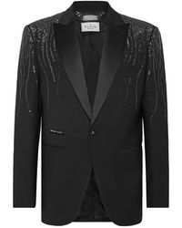 Philipp Plein - Jassen ,Zwart ,Wol Wool Blazer Lord Fit - Lyst