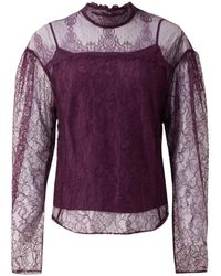 Twinset - Viscose Blouse Met Franjes - Lyst