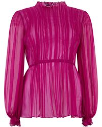 Alberta Ferretti - Overhemden ,Roze ,Tops - Lyst