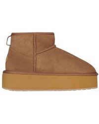 EMU - Kastanien Flatform Stilvolle Stiefel - Lyst