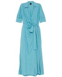Pinko - Kleedjes ,Blauw ,Alexandra Dress - Lyst