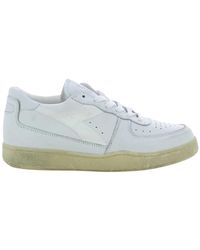 Diadora - Weiße low top sneakers - Lyst