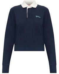 KENZO - Varsity Geborduurd Poloshirt Met Lange Mouwen - Lyst