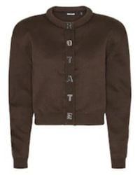 ROTATE BIRGER CHRISTENSEN - Stevig Gebreide Cardigan - Lyst