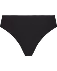ÉTERNE - Ondergoed ,Zwart ,Nylon Low Rise Thong - Lyst