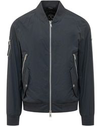 Moose Knuckles - Jassen ,Blauw ,Bomberjack Met Zak Met Rits - Lyst