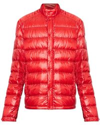 Moncler - Jassen ,Rood ,Polyester Selves Down Jacket - Lyst