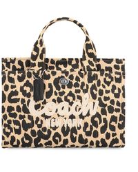 COACH - Canvas Tote Tasche Mit Turn-Lock - Lyst