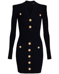 Balmain - Geripptes Minikleid - Lyst