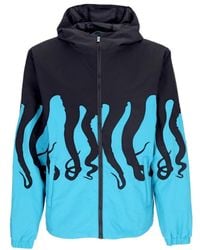 Octopus - Jassen ,Blauw ,Polyester Lichtblauwe Windbreaker Jas - Lyst