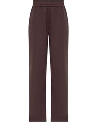 Moncler - Broeken ,Bruin ,Rechte Sweatpants - Lyst