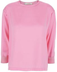 Jucca - Top Met Lange Mouwen En Ronde Hals - Lyst